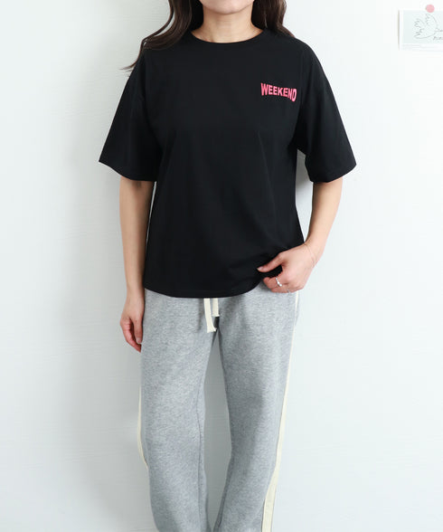 プリントTシャツ 半袖 新作 韓国風夏服 レディーストップス クルーネック カットソー プルオーバー オルチャン 体型カバー 人気 カジュアル おしゃれ大人 99AAA-035