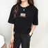 Tシャツ 半袖 レディーストップス 韓国 カットソー レオパード プリント 体型カバートップス フロントロゴt プルオーバー カジュアル おしゃれtシャツ 夏春秋 99AAA-049