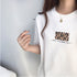 Tシャツ 半袖 レディーストップス 韓国 カットソー レオパード プリント 体型カバートップス フロントロゴt プルオーバー カジュアル おしゃれtシャツ 夏春秋 99AAA-049