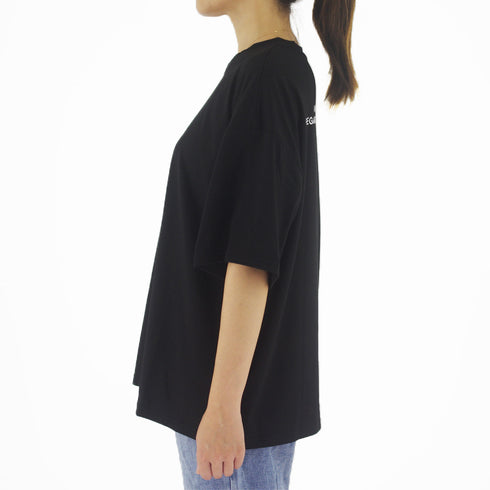 Tシャツ 半袖 レディーストップス 韓国 クールネック カットソー 英字ロゴ ゆったり 着やせ 体型カバー おしゃれ プルオーバー ストリート カジュアル 99AAA-050