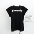フレンチスリーブ 英字ロゴTシャツ 韓国 レディース プリントTシャツ 半袖 カットソー クルーネック おしゃれ カジュアル おしゃれ ストリート ダンス衣装 99AC-009