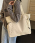 トートバッグ レディース 大容量 無地かばん 手提げバッグ ハンドバッグ 2WAY a4対応 多収納 シンプル オフィスカジュアル 通勤通学 99ADXB-001