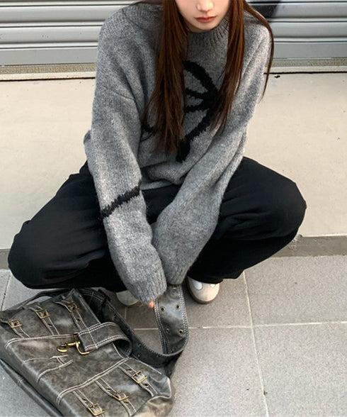 リボン柄ニット セーター プルオーバー レディーストップス 韓国風 春秋冬 柔らかい 体型カバー きれいめ 着回し おしゃれ 通勤通学 大人可愛い 女子会 99BDFS-006