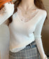 ニットトップス レディース レース付き ニットソー 無地ニット ニットセーター ニットインナー Vネック フリル 柔らかい 着回し カジュアル 大人 可愛い 99BDFS-007