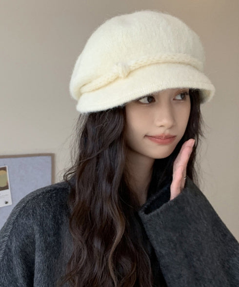 ベレー帽 起毛 ハット レディース 秋冬 ベレーぼうし 小顔 折りたたみ サイズ調節 無地 柔らかい 丸み トレンド感 かわいい おしゃれ カジュアル 99BGMY-002