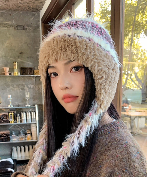 ニット帽子 紐付き 韓国風 毛糸帽子 レディース 暖かい帽子 おしゃれ 折りたたみ カジュアル おしゃれ 可愛い 人気 お出掛け 防風防寒グッズ プレゼント 99BJMY-004