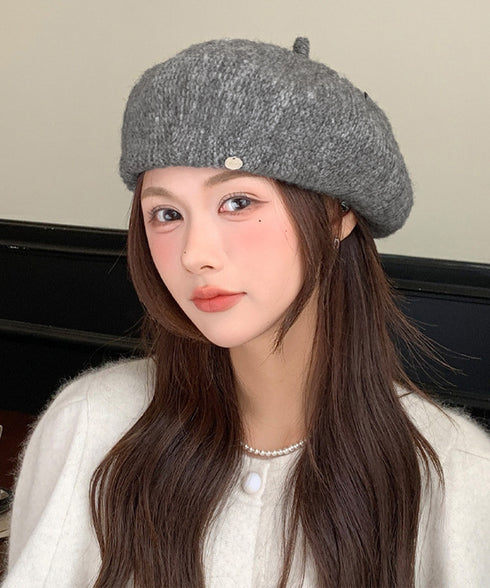 レディース ベレー帽 秋冬 飾り ベレーキャップ 防寒帽子 小顔 丸み 折りたたみ おしゃれ カジュアル シンプル 大人 トレンド感 可愛い小物 99BJMY-009