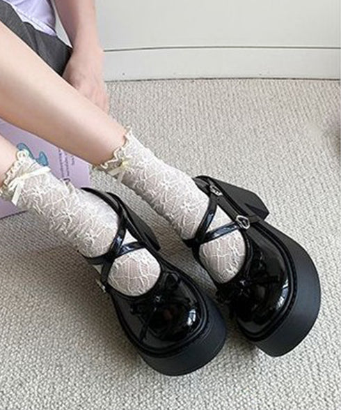 厚底ローファー リボン レディース ドレスシューズ 太ヒール ボリュームソール 可愛い 美脚 脚長 疲れにくい 歩きやすい クラシック オルチャン 通勤通学 99BLMY-001