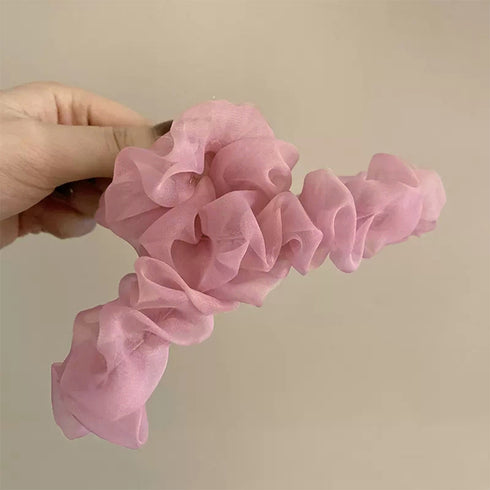 ヘアクリップ フリル バンスクリップ レディース ヘアアレンジ まとめ髪 ヘアアクセ 髪飾り きれいめ オルチャン おしゃれ 大人 可愛い デート 雑貨グッズ 99BRSP-001