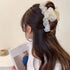 ヘアクリップ フリル バンスクリップ レディース ヘアアレンジ まとめ髪 ヘアアクセ 髪飾り きれいめ オルチャン おしゃれ 大人 可愛い デート 雑貨グッズ 99BRSP-001