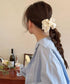 ドット柄シュシュ ヘアゴム 髪飾りグッズ レディース ヘアアクセサリー まとめ髪 髪留め 簡単 ヘアアレンジ 大人可愛い カジュアル オルチャン 99BYSP-005
