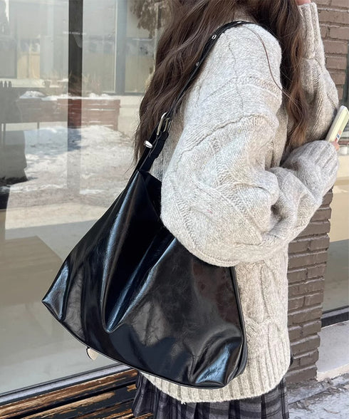 トートバッグ PUレザー レディース 手提げバッグ 合皮バッグ A4 大容量 シンプル 無地 大人女子 かばん オフィスカジュアル 男女兼用 通勤通学 99CCPJ-005