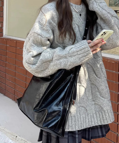 トートバッグ PUレザー レディース 手提げバッグ 合皮バッグ A4 大容量 シンプル 無地 大人女子 かばん オフィスカジュアル 男女兼用 通勤通学 99CCPJ-005