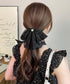 バンスクリップ 大きめ ドット レース レディース ヘアクリップ 髪飾り 髪留め きれいめ オルチャン おしゃれ 大人 可愛い デート 雑貨グッズ 99CXSP-001
