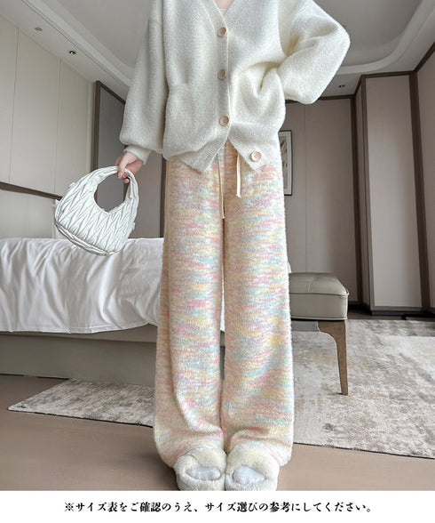 イージーパンツ ルームウエア 韓国風 レディース ボトムス 新作 リラックスパンツ ウエストゴム ゆったり 体型カバー オルチャン ストリート ダンス衣装 99CYDZ-001