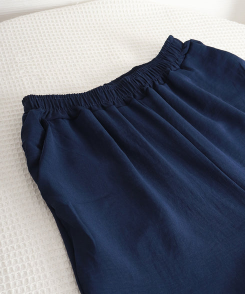 ワイドパンツ フリル レディース 春夏 アンクル丈パンツ ゆったり 薄手 ギャザー ウエストゴム リラックス 着やせ オシャレ カジュアル きれいめ 大人可愛い 99CYDZ-005