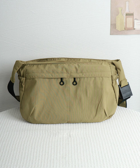 ショルダーバッグ 大容量 軽量 ナイロン レディース 肩掛け 斜め掛けバッグ ユニセックス 無地 多収納 サイドポケット カジュアル シンプル ストリート 通学 99DFXB-001