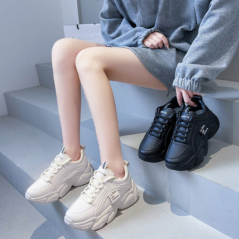 厚底スニーカー ダッドスニーカー 美脚 レディースシューズ 歩きやすい靴 カッコイイ ガーリー スポーティー ストリート カジュアル アウトドア 可愛い 韓国 99DKXY-023