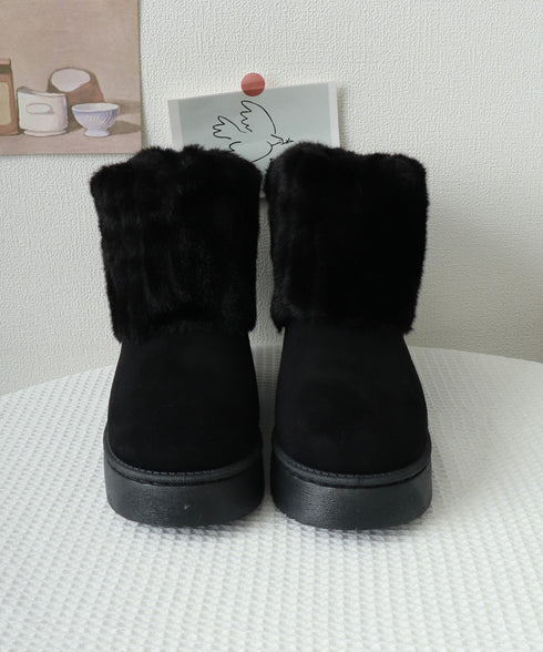 ムートンブーツ 厚底 裏起毛ブーツ 冬靴 レディース ショートブーツ あったか カジュアル 美脚 フラットヒール もこもこ おしゃれ 大人可愛い 通学 疲れない靴 99DSJF-001