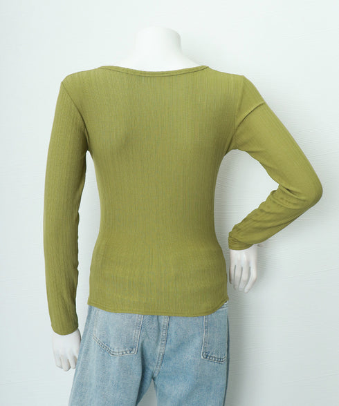 長袖Tシャツ レディース スクエアネック 細身Tシャツ インナートップス セクシー 細見え オルチャン 着やせ 大人 おしゃれ フィット フェミニン 99EZFZ-002