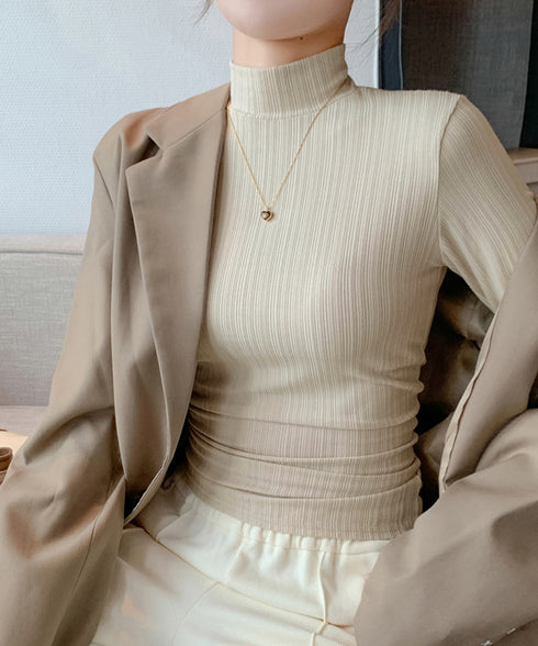 無地インナー レディース カットソー 長袖 tシャツ 着回し きれいめ 大人 フェミニン お洒落 細身 オルチャン おしゃれ ベーシック 99EZFZ-003