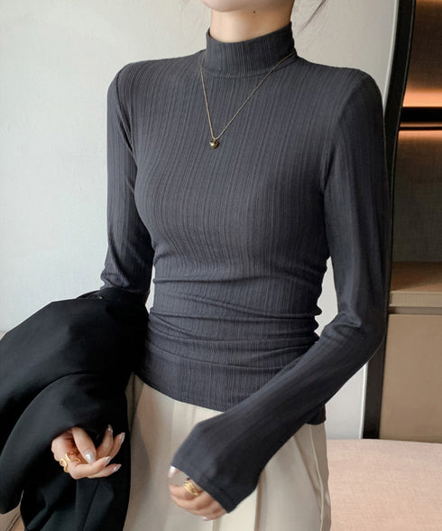 無地インナー レディース カットソー 長袖 tシャツ 着回し きれいめ 大人 フェミニン お洒落 細身 オルチャン おしゃれ ベーシック 99EZFZ-003