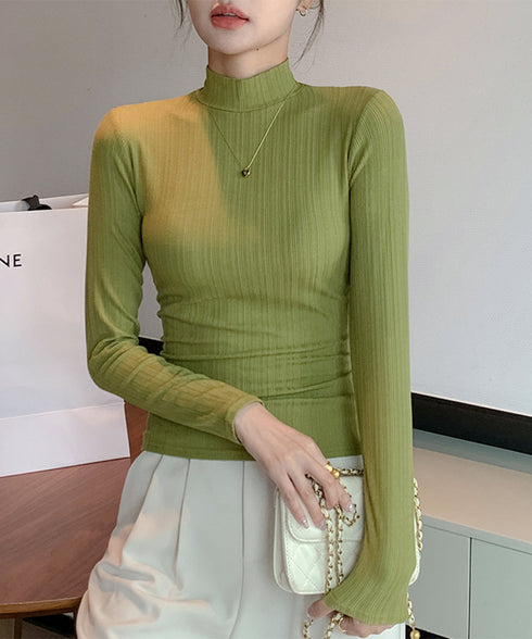 無地インナー レディース カットソー 長袖 tシャツ 着回し きれいめ 大人 フェミニン お洒落 細身 オルチャン おしゃれ ベーシック 99EZFZ-003