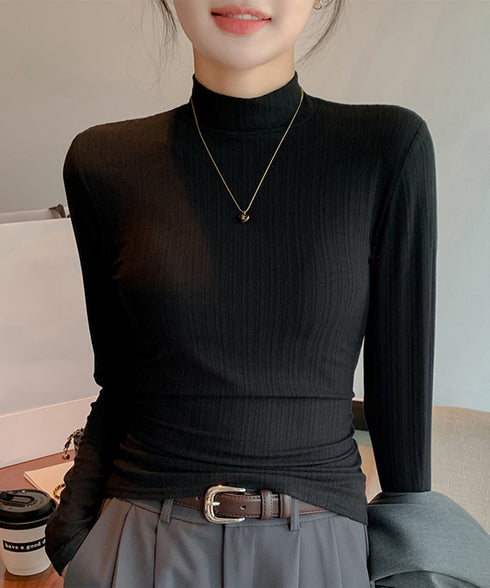 無地インナー レディース カットソー 長袖 tシャツ 着回し きれいめ 大人 フェミニン お洒落 細身 オルチャン おしゃれ ベーシック 99EZFZ-003