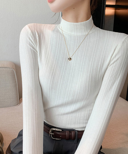 無地インナー レディース カットソー 長袖 tシャツ 着回し きれいめ 大人 フェミニン お洒落 細身 オルチャン おしゃれ ベーシック 99EZFZ-003