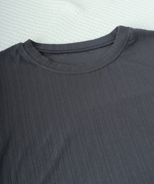 無地Tシャツ 半袖 レディース 薄手 細身Tシャツ カットソー フィット クルーネック 大人 着回し おしゃれ 丸襟 シンプル きれいめ 99EZFZ-004