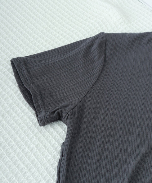 無地Tシャツ 半袖 レディース 薄手 細身Tシャツ カットソー フィット クルーネック 大人 着回し おしゃれ 丸襟 シンプル きれいめ 99EZFZ-004