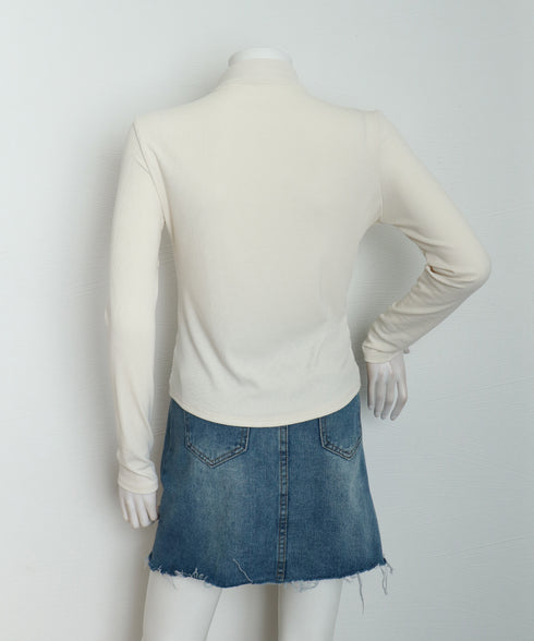 カーディガン リブトップス ダブルジップ レディース フィット感 無地 セクシー 大人 可愛い おしゃれ 着やせ オルチャン 日焼け防止 ファスナー 99EZFZ-007