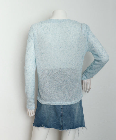 長袖Tシャツ レディース 無地 透け シアーTシャツ ロングTシャツ 薄手 クルーネック お洒落 大人 オルチャン カジュアル フェミニン 通勤 春秋 99EZFZ-008