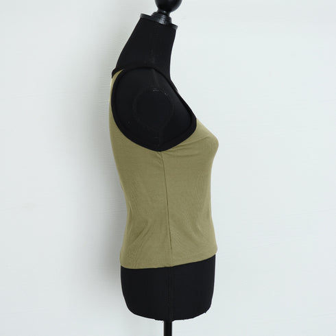 タンクトップ ロング丈 配色 ストリート レディース キャミソール 肌着 無地 フィット シンプル カジュアル おしゃれ セクシー 大人 ベーシック 夏 99FSDZ-004