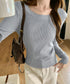 ニットトップス ラウンドネック 春秋冬 レディース ニットインナー ニットカットソー 無地 長袖 大人 着やせ きれいめ オフィスカジュアル 通勤 OL 99FYS-001