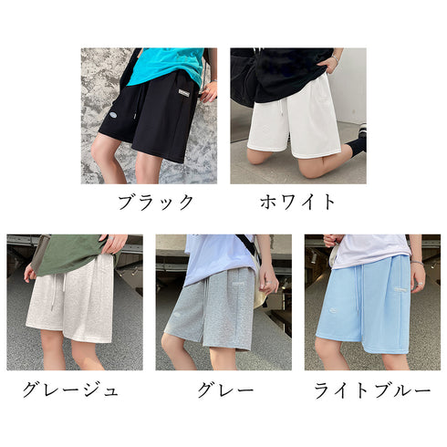 スポーツパンツ レディース 夏 短パン ショートパンツ ハイウエスト 着やせ ゆったり 美脚 カジュアル シンプル お出掛け 部屋着 新作 全5色 運動服 99FZFZ-011