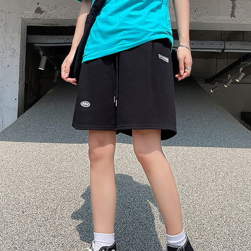 スポーツパンツ レディース 夏 短パン ショートパンツ ハイウエスト 着やせ ゆったり 美脚 カジュアル シンプル お出掛け 部屋着 新作 全5色 運動服 99FZFZ-011