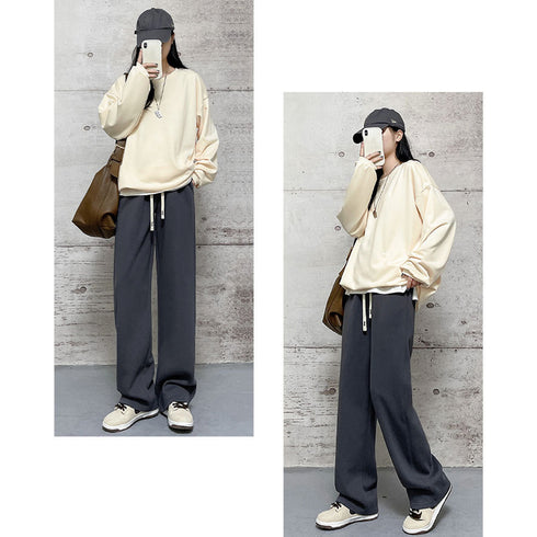 スウェットパンツ レディース 韓国 5色 カジュアルパンツ イージーパンツ ゆったり ウエストゴム ストレートパンツ ダンス衣装 オシャレ ランニングウェア 99FZFZ-017