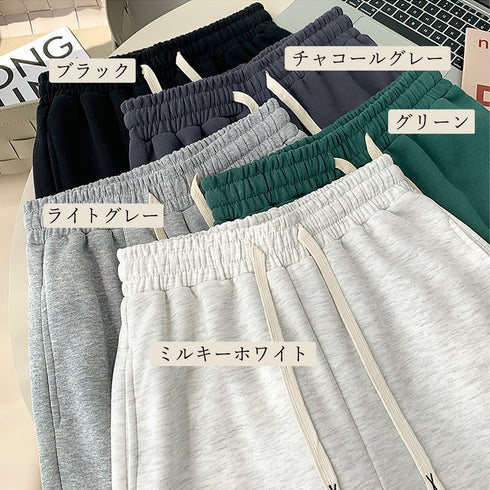 スウェットパンツ レディース 韓国 5色 カジュアルパンツ イージーパンツ ゆったり ウエストゴム ストレートパンツ ダンス衣装 オシャレ ランニングウェア 99FZFZ-017