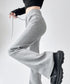 フレアパンツ レディース 美脚 脚長 スウェットパンツ ハイウエスト ストレートパンツ 着やせ ウエストゴム オシャレ カジュアル お洒落 99FZFZ-031