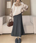 フレアスカート レディース 美脚脚長 ボトムス ロングスカート 無地スカート ウエストゴム ハイウエスト 着やせ おしゃれ きれいめ オフィス 99FZFZ-037