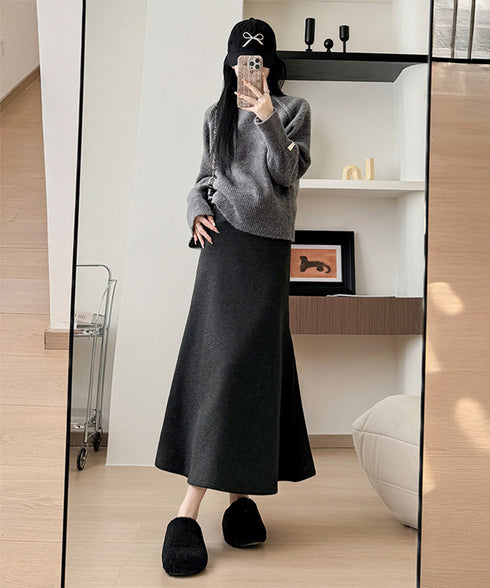 フレアスカート レディース 美脚脚長 ボトムス ロングスカート 無地スカート ウエストゴム ハイウエスト 着やせ おしゃれ きれいめ オフィス 99FZFZ-037