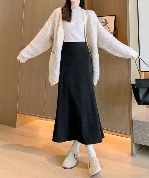 フレアスカート レディース 美脚脚長 ボトムス ロングスカート 無地スカート ウエストゴム ハイウエスト 着やせ おしゃれ きれいめ オフィス 99FZFZ-037