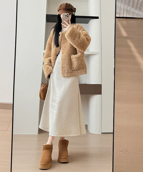 フレアスカート レディース 美脚脚長 ボトムス ロングスカート 無地スカート ウエストゴム ハイウエスト 着やせ おしゃれ きれいめ オフィス 99FZFZ-037