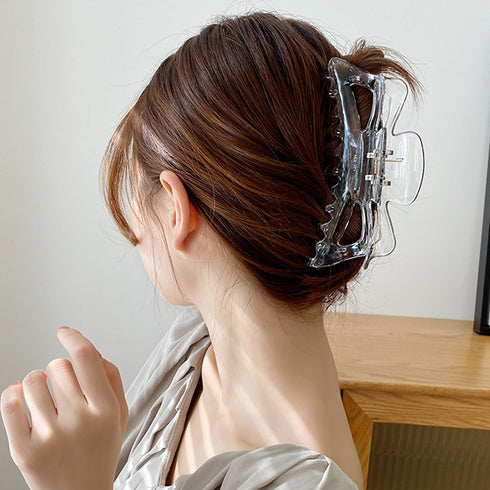 バンスクリップ ヘアクリップ レディース 韓国風 ヘアアクセサリー 大きめ 髪留め まとめ髪 おしゃれ 大人可愛い オフイスカジュアル 小物 誕生日 プレゼント 99GJDZ-001