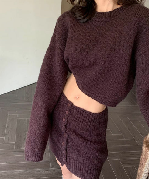 ニットセットアップ セーター スカート レディース ニットトップス ボトムス ミニスカート タイトスカート ショート丈 おしゃれ 大人 可愛い セクシー 99GLT-001
