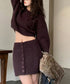 ニットセットアップ セーター スカート レディース ニットトップス ボトムス ミニスカート タイトスカート ショート丈 おしゃれ 大人 可愛い セクシー 99GLT-001