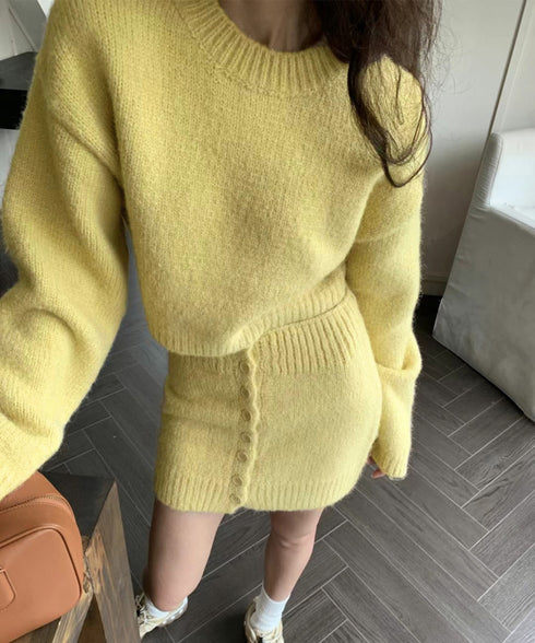 ニットセットアップ セーター スカート レディース ニットトップス ボトムス ミニスカート タイトスカート ショート丈 おしゃれ 大人 可愛い セクシー 99GLT-001