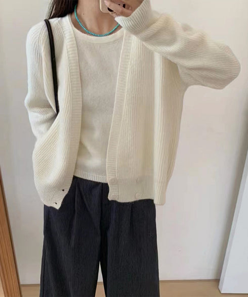 ニットトップス レディース 2点セット ニットカーディガン ニットキャミソール 肌見せ 無地 ボタン おしゃれ きれいめ 大人 フェミニン カジュアル 99GLT-002