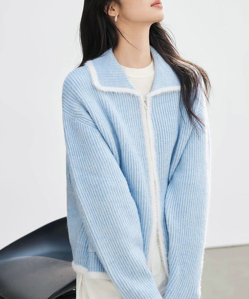 カーディガン 編みニット レディース 長袖ニット ニットアウター ニットトップス セーター 前開き ゆったり 羽織り 体型カバー 無地 おしゃれ ふわふわ暖か 99GLT-003